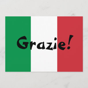Drapeau italien Merci