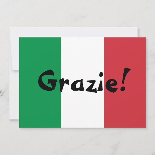 Drapeau italien Merci (Devant)