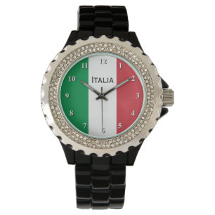 Drapeau italien montre pour hommes et femmes