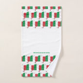 DRAPEAU ITALIEN Personnalisé (Serviette à main)