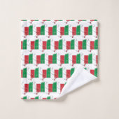 DRAPEAU ITALIEN Personnalisé (Gant de toilette)