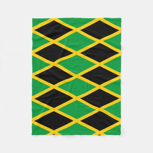 Drapeau Jamaïcain Fleece Jetez la couverture (Devant)