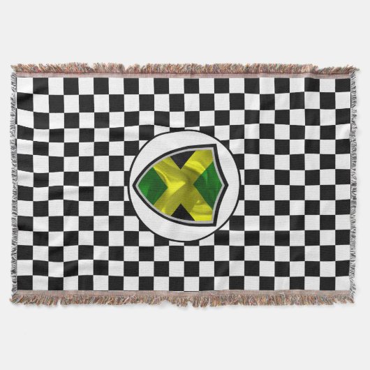 Drapeau jamaïcain jetez une couverture (Devant)