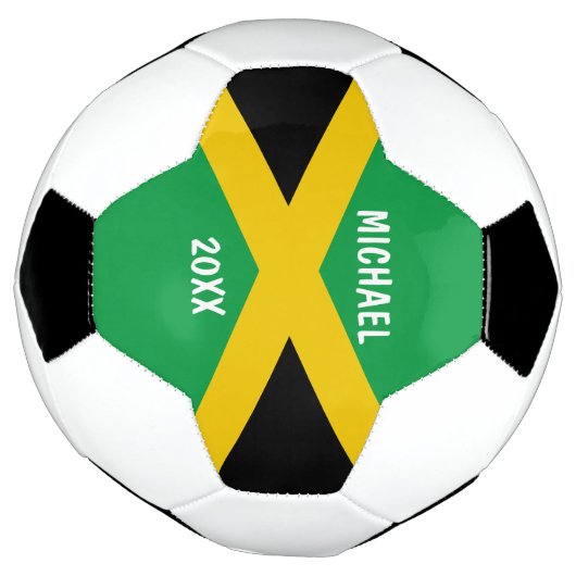 Drapeau jamaïcain noir et or vert (Tourné)