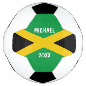 Drapeau jamaïcain noir et or vert (Devant)