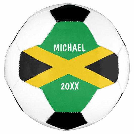 Drapeau jamaïcain noir et or vert (Devant)