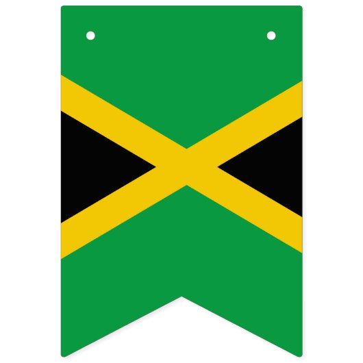 Drapeau jamaïcain vert noir (Deuxième drapeau)