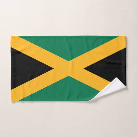 Drapeau Jamaïque (Serviette à main)