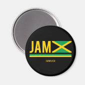 Drapeau Jamaïque Code ISO Alpha 3 Magnet de concep (Recto/Verso)