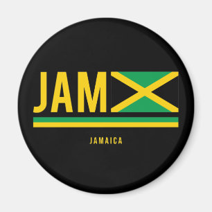 Drapeau Jamaïque Code ISO Alpha 3 Magnet de concep