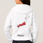 Drapeau japonais dans la carte Design souvenir (Dos)
