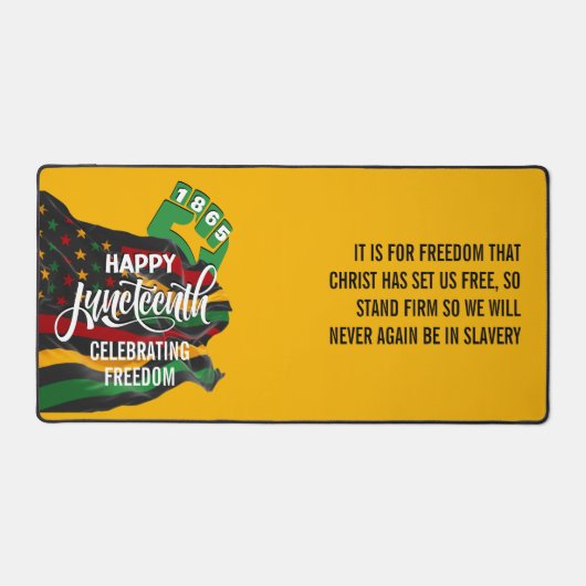 Drapeau JUNETREENTH AJAUNE (Recto)