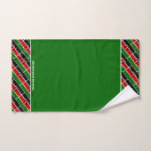DRAPEAU KENYA Personnalisé Vert (Serviette à main)