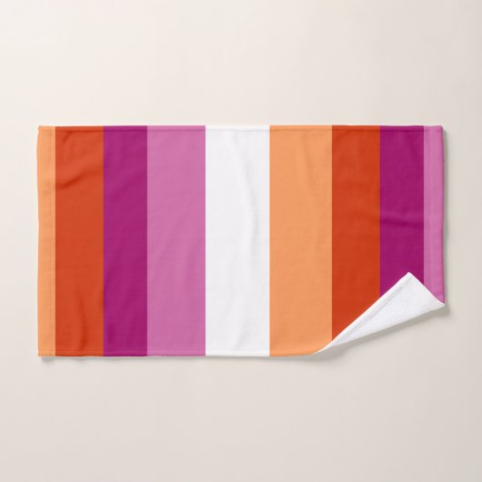 Drapeau lesbien (Serviette à main)