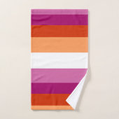 Drapeau lesbien (Serviette à main)
