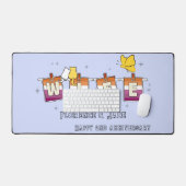 Drapeau lesbien Sunset Joyeux anniversaire de mari (Clavier et souris)