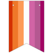 Drapeau lesbienne Bannière de Bunting Parti LGBT (Premier drapeau)