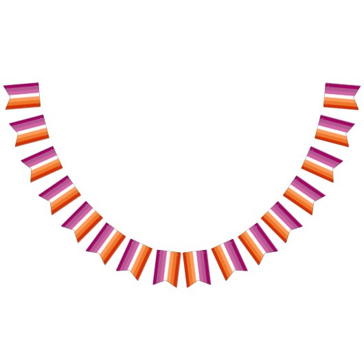 Drapeau Lesbienne Original Assortiment Garland (Tout)