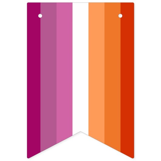 Drapeau Lesbienne Original Assortiment Garland (Deuxième drapeau)