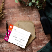 Drapeau lesbienne romantique rayures mariage RSVP