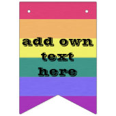 drapeau LGBT Pride, ajouter du texte ou des symbol (Troisième drapeau)