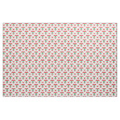 Drapeau libanais et tissu du coeur rouge /Liban (Fat Quarter)