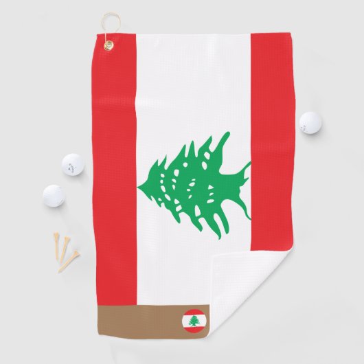 Drapeau libanais & Liban monogrammed / serviette d (En situation)