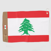 Drapeau libanais & Liban monogrammed / serviette d (Horizontal)