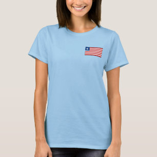 Drapeau Libéria + Carte T-shirt