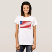 Drapeau Liberia x Carte T-shirt (Devant entier)