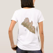 Drapeau Liberia x Carte T-shirt (Dos)