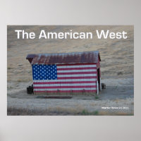 Drapeau - L'Ouest américain - Poster