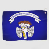Drapeau Louisiana serviette de golf (Horizontal)