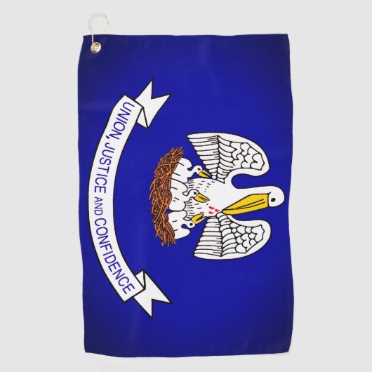 Drapeau Louisiana serviette de golf (Devant)