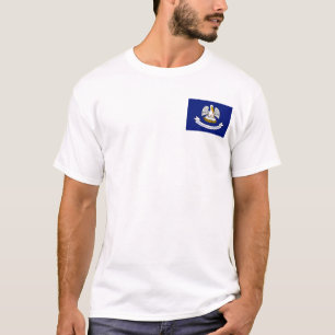 Drapeau Louisianan + T-shirt de carte