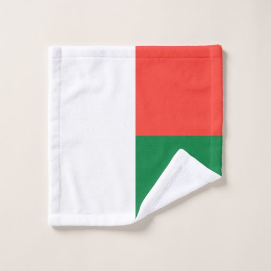 Drapeau Madagascar (Gant de toilette)