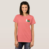 Drapeau Madagascar + Carte T-shirt (Devant entier)