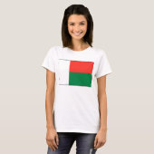 Drapeau Madagascar x Carte T-shirt (Devant entier)
