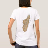 Drapeau Madagascar x Carte T-shirt (Dos)