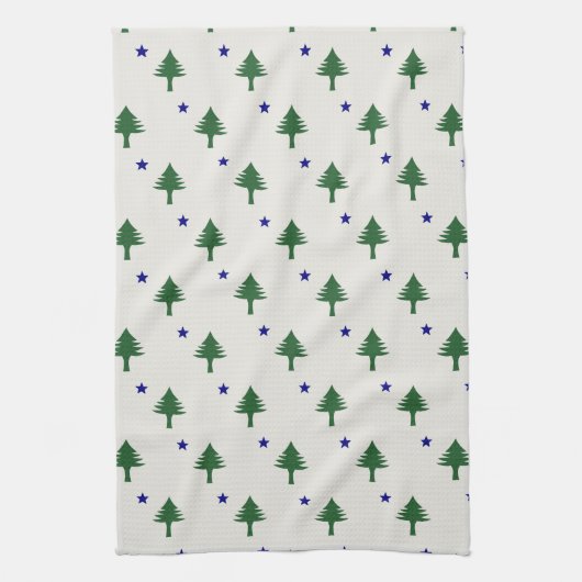 Drapeau Maine d'origine serviette (Vertical)