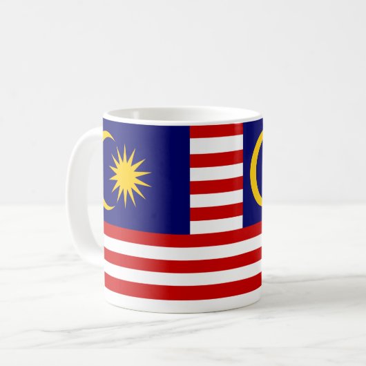 Drapeau malaisien Mug patriotique (Devant gauche)