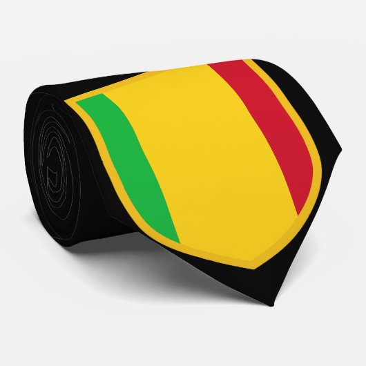 Drapeau Mali Cravate personnalisée (Roulé)