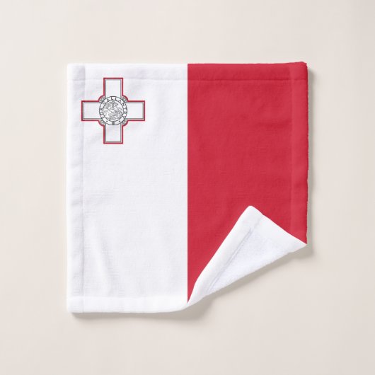 Drapeau Malte (Gant de toilette)