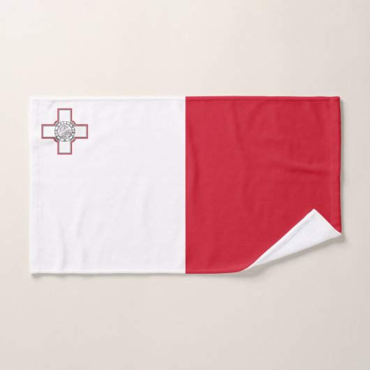 Drapeau Malte (Serviette à main)