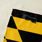 Drapeau Maryland Monogramme Serviette de plage per (En situation)