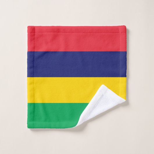 Drapeau Maurice (Gant de toilette)