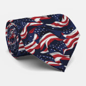 Drapeau Mens Patriotic USA Cravate (Roulé)
