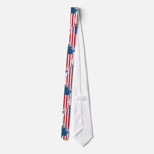 Drapeau Mens Patriotic USA Cravate (Dos)