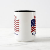 Drapeau Merci américain de café Mug (Centre)