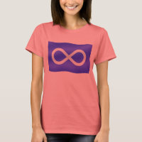 Drapeau Metis T-shirt pour femmes Tee Organic Meti